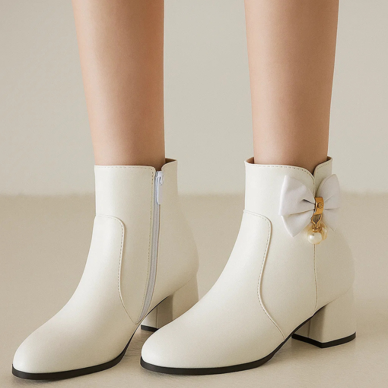 Pearlette Ribbon Heels