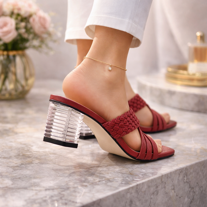 Lunette Woven Mule Heel