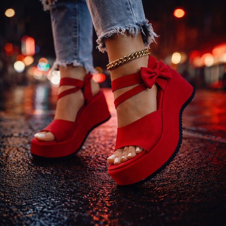 Valeria Bow Wedges