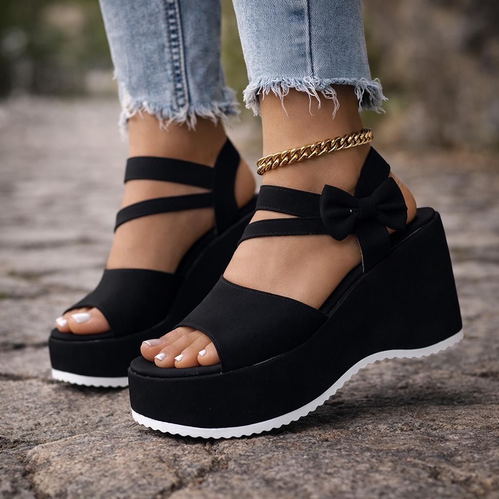Valeria Bow Wedges
