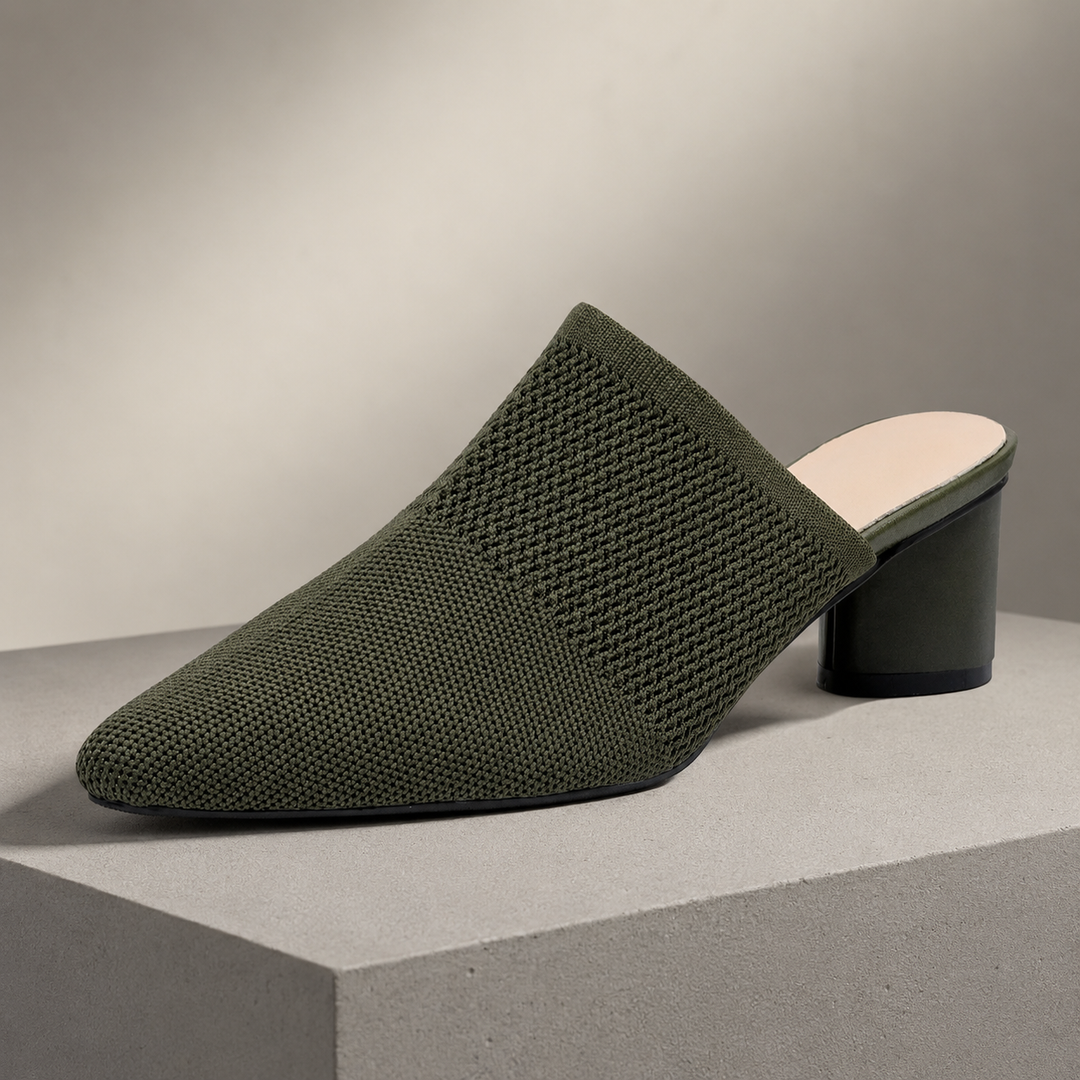 Pointed Knit Mules
