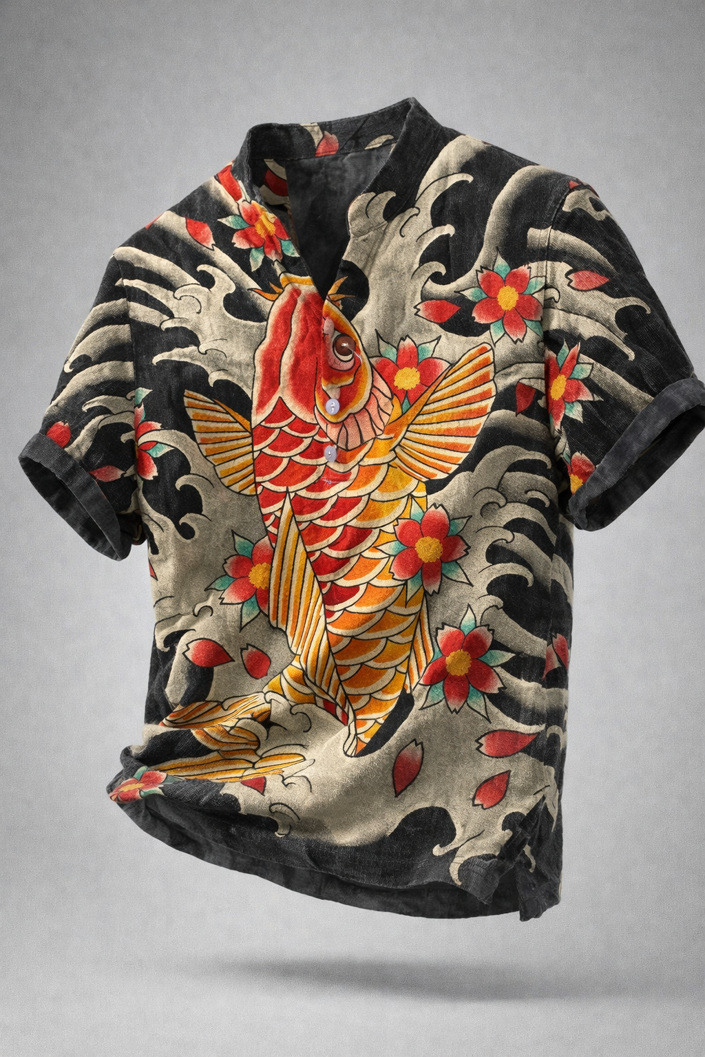 Men's Koi Henley Shirt