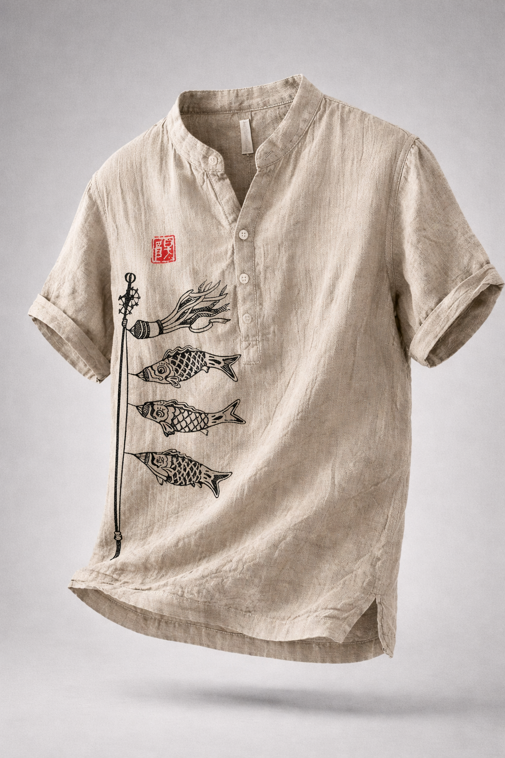 Men's Koi Henley Shirt