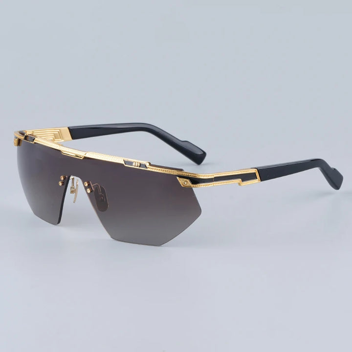 Rimless Gradient Shield Sunglasses