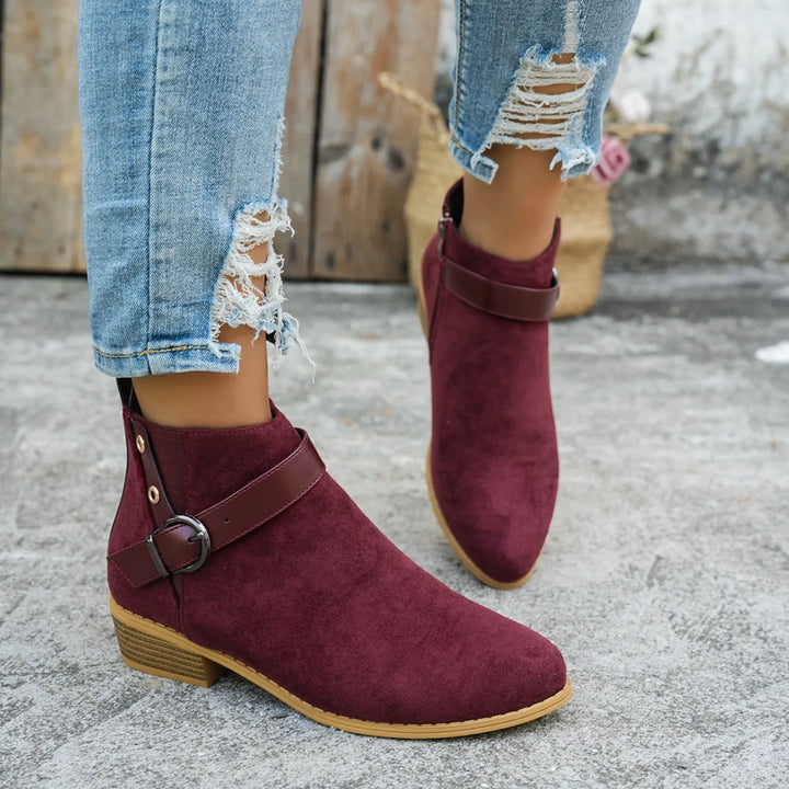 Sierra Buckle Ankle Boot