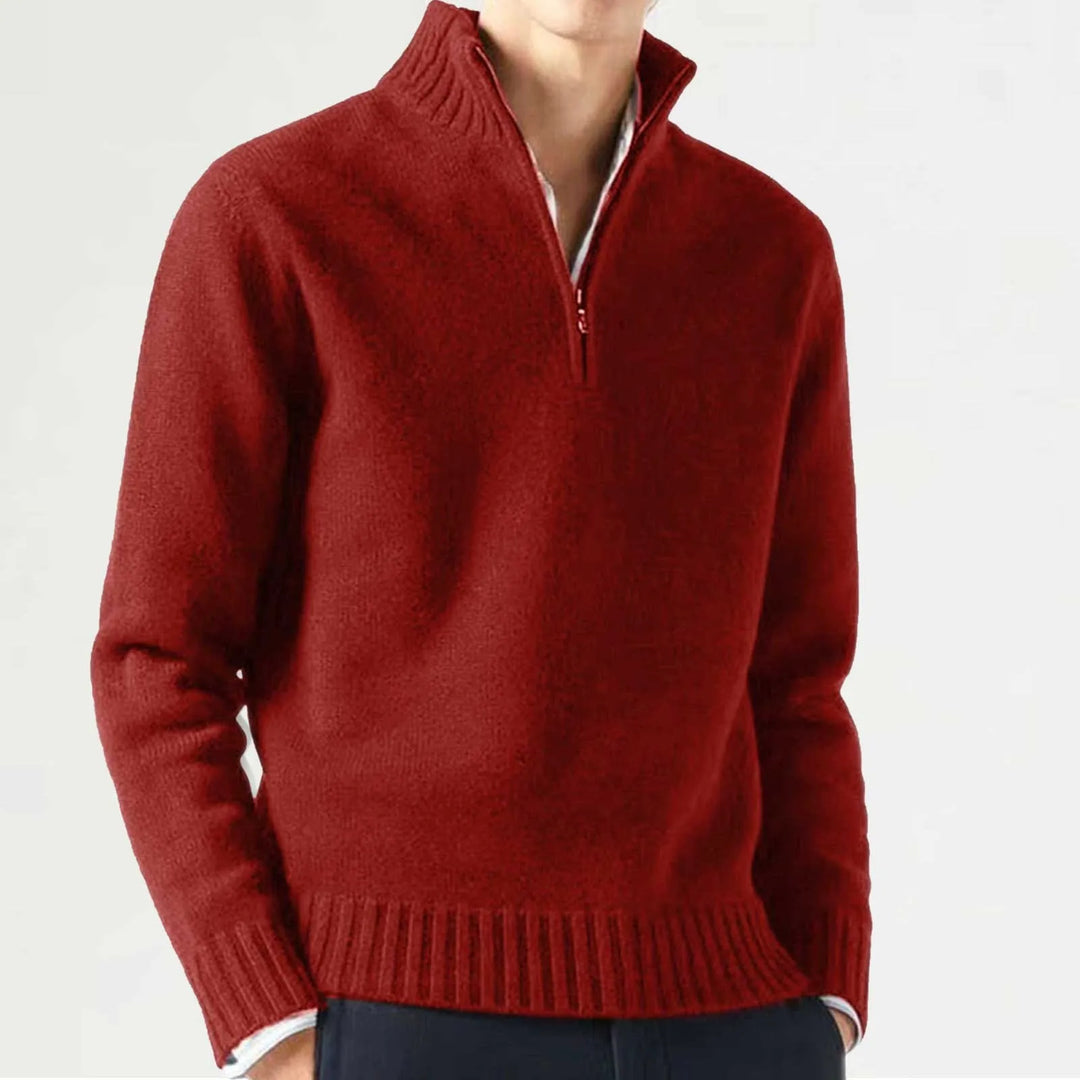 MERLIN ZIPPER SWEATER