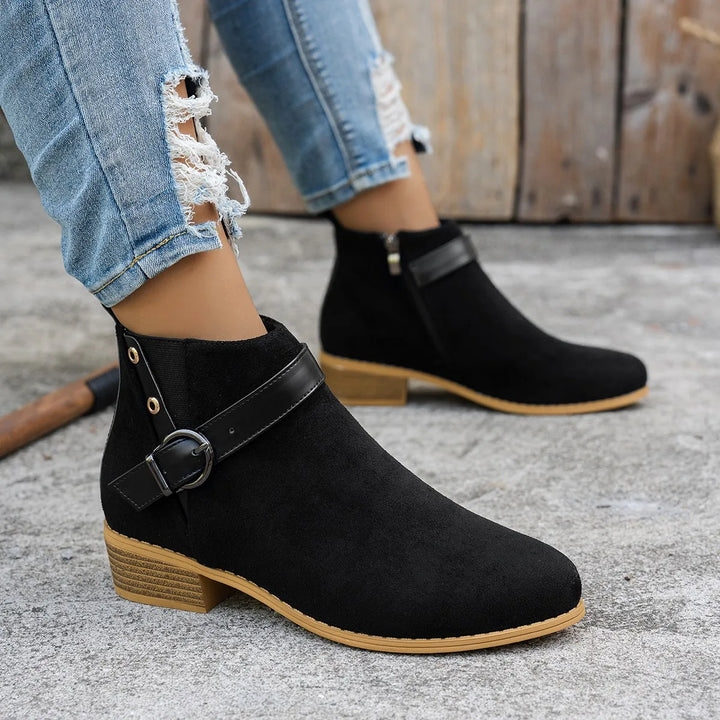 Sierra Buckle Ankle Boot