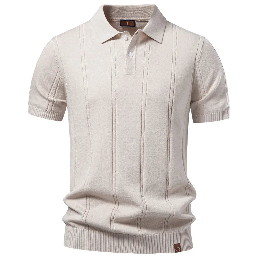 Stripe Performance Polo