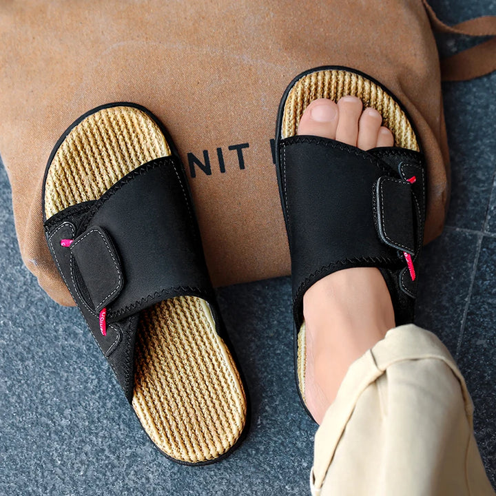 Ethan Leather Slides