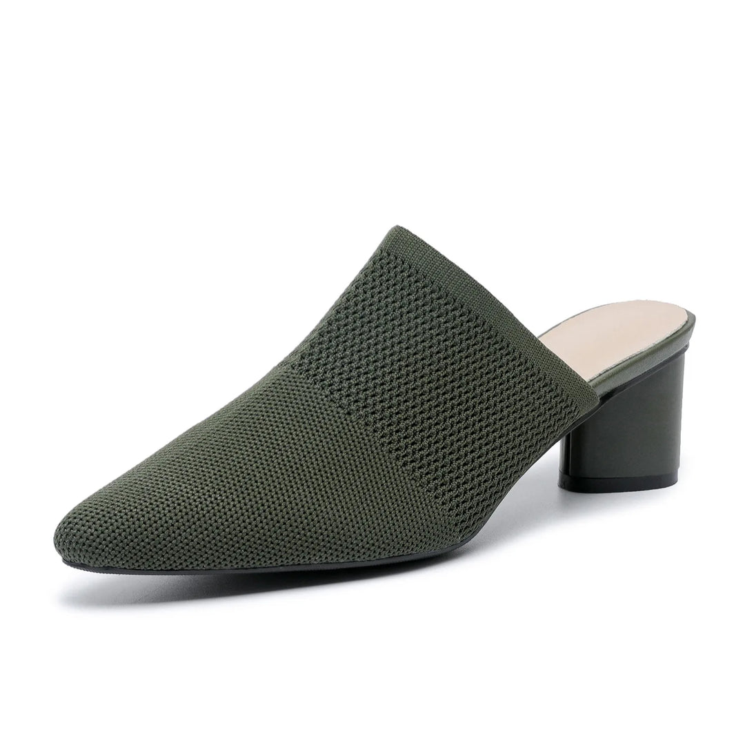 Pointed Knit Mules