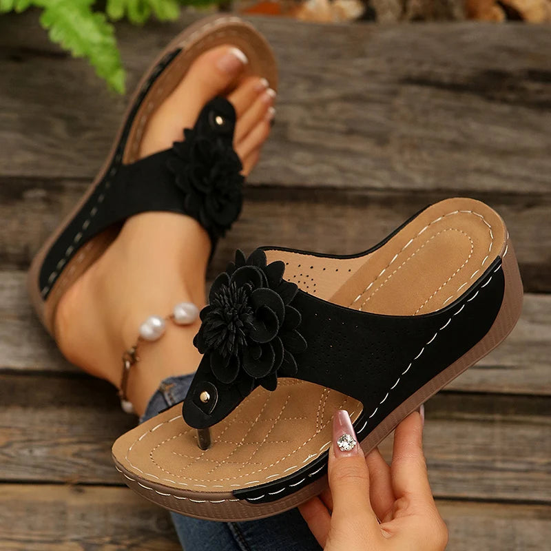Petal Wedge Sandal