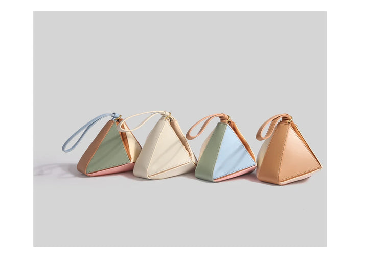 Pyramid Colorblock Handbag