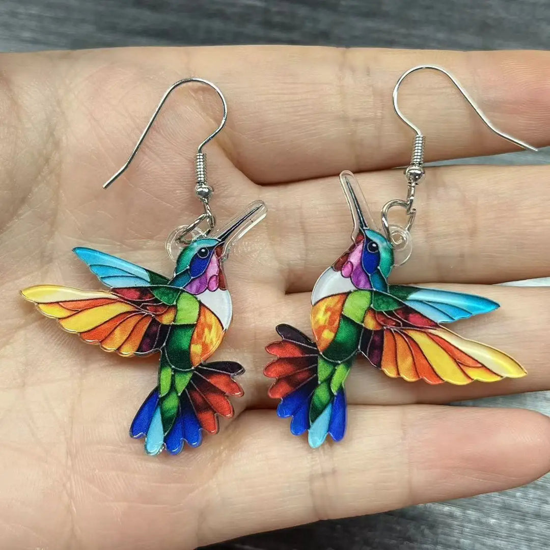 Humming Bird Prism Earrings
