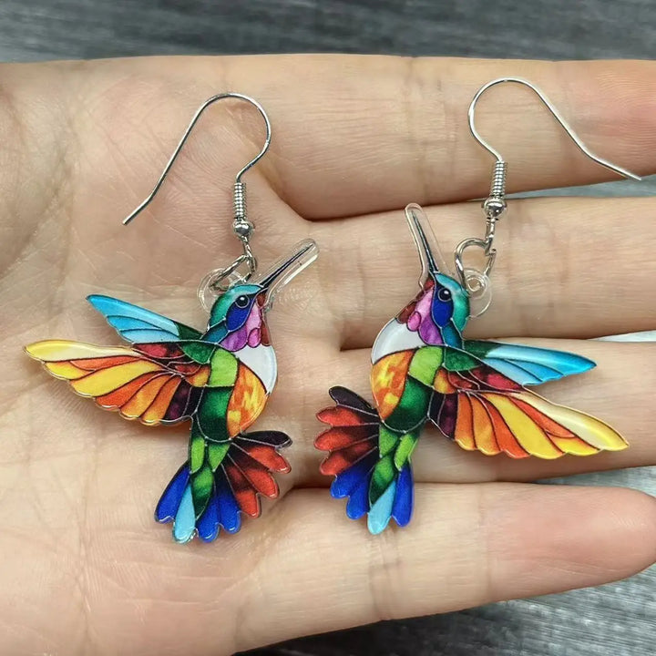 Humming Bird Prism Earrings