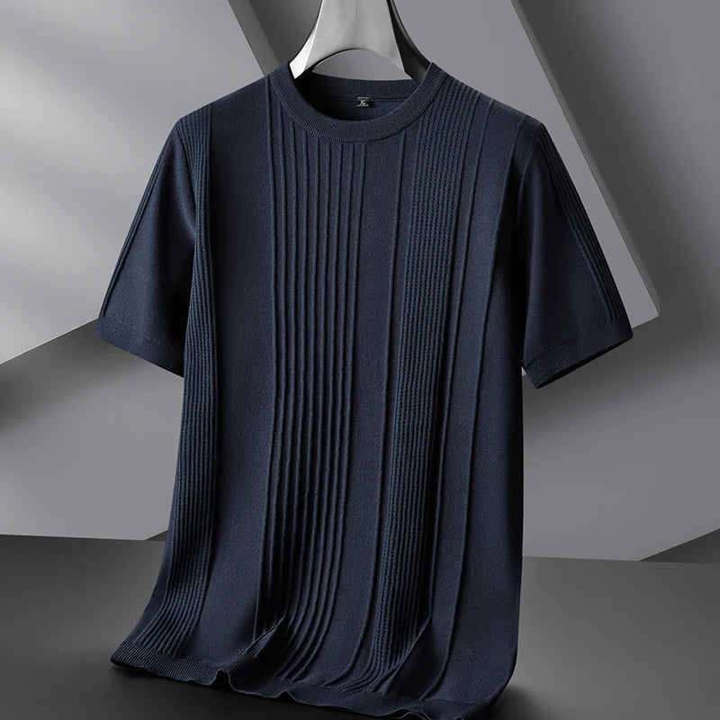 Refined Ribbed Knit Shirt