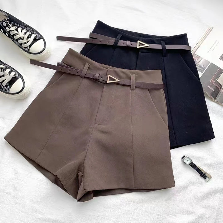 Summer Vintage Belted Shorts