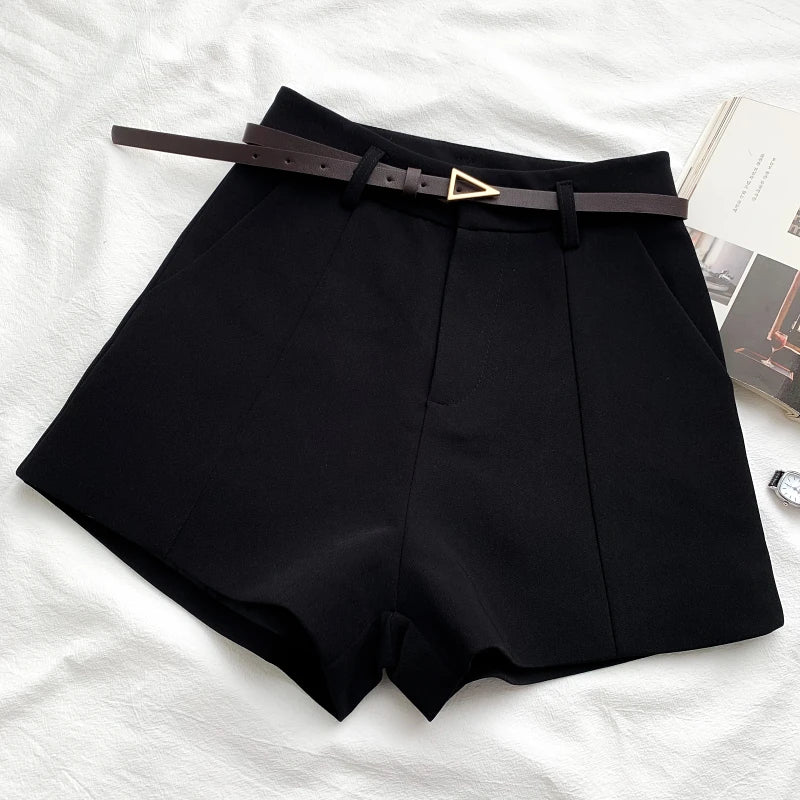 Summer Vintage Belted Shorts