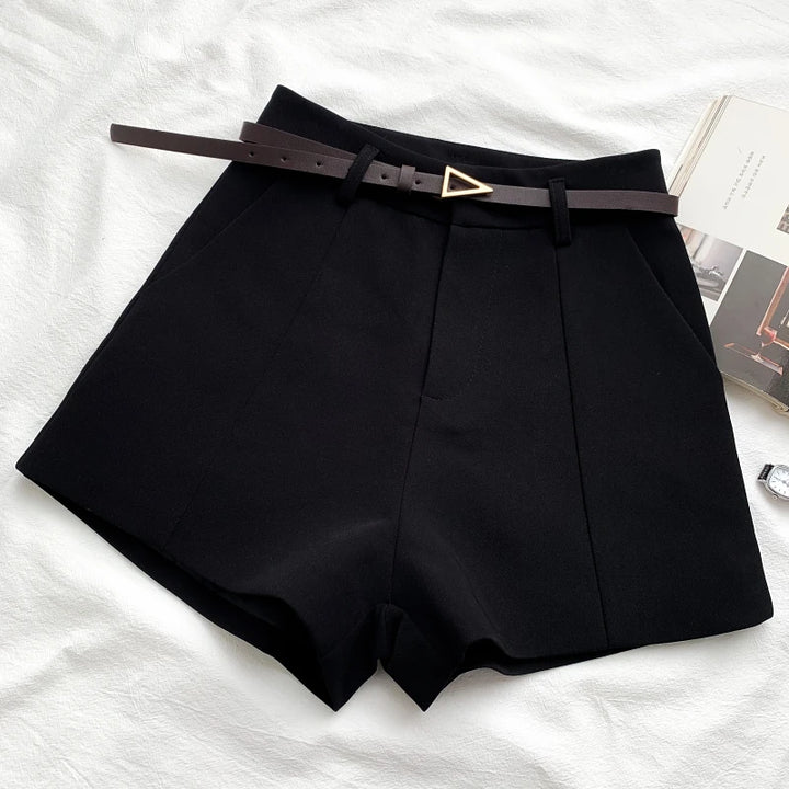 Summer Vintage Belted Shorts