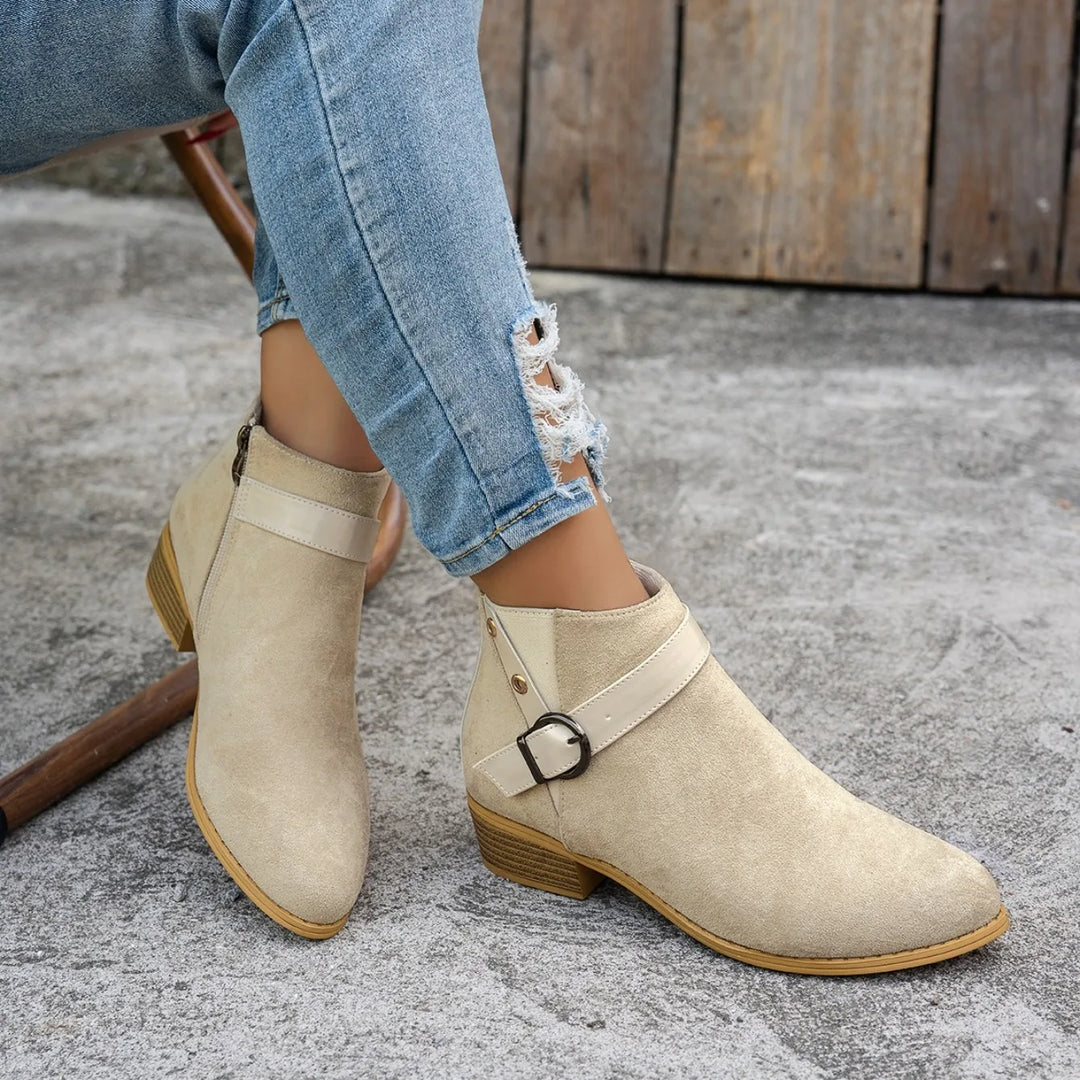 Sierra Buckle Ankle Boot