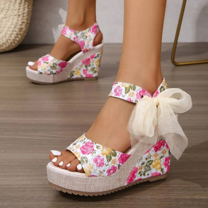 Floral Lace Wedges