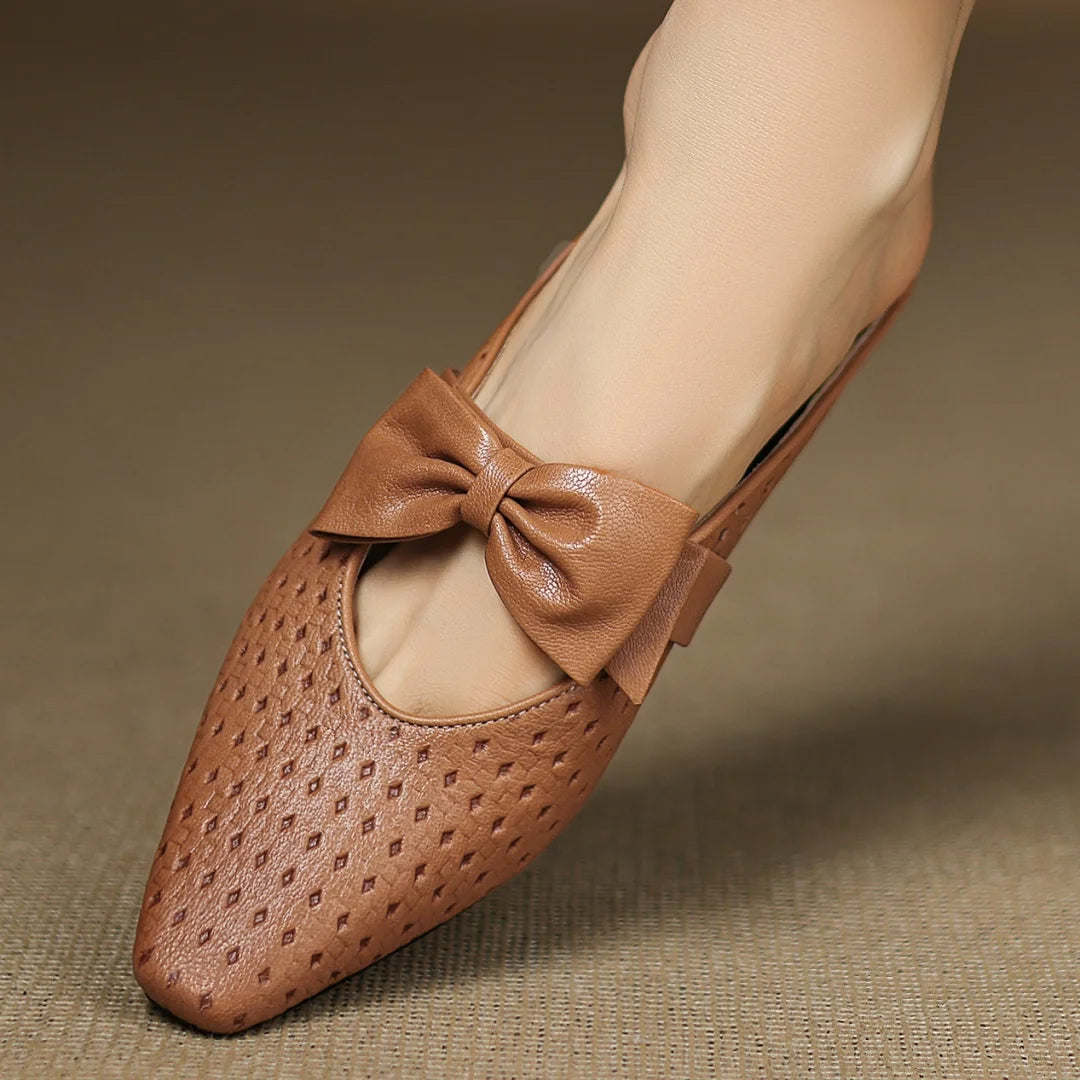 Sienna Woven Bow Mule