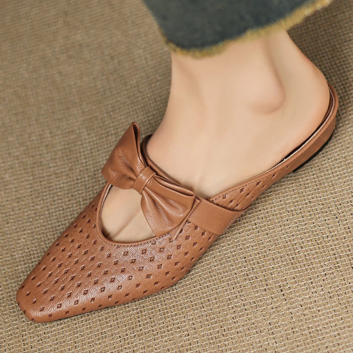 Sienna Woven Bow Mule