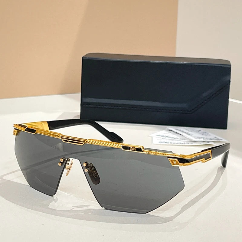 Rimless Gradient Shield Sunglasses