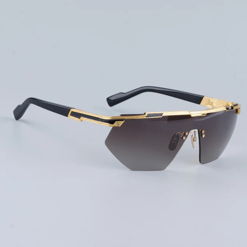 Rimless Gradient Shield Sunglasses