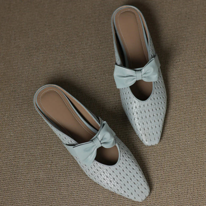 Sienna Woven Bow Mule
