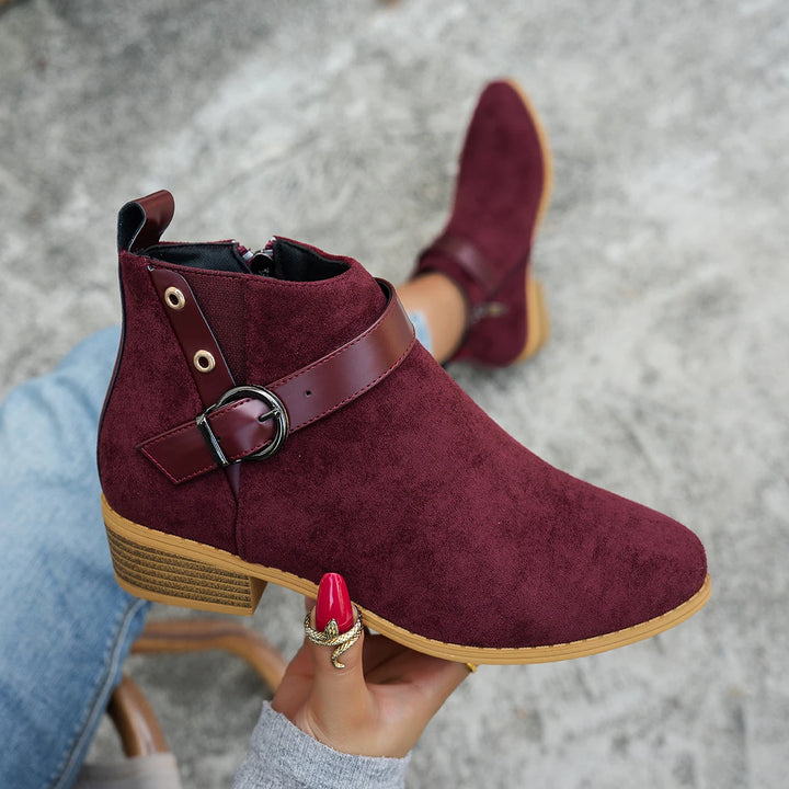 Sierra Buckle Ankle Boot