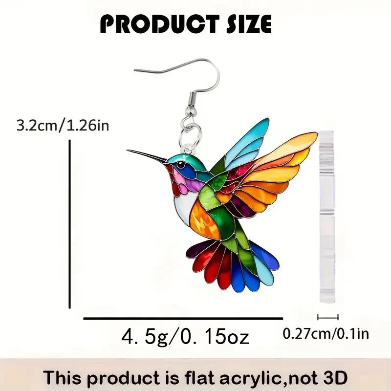 Humming Bird Prism Earrings