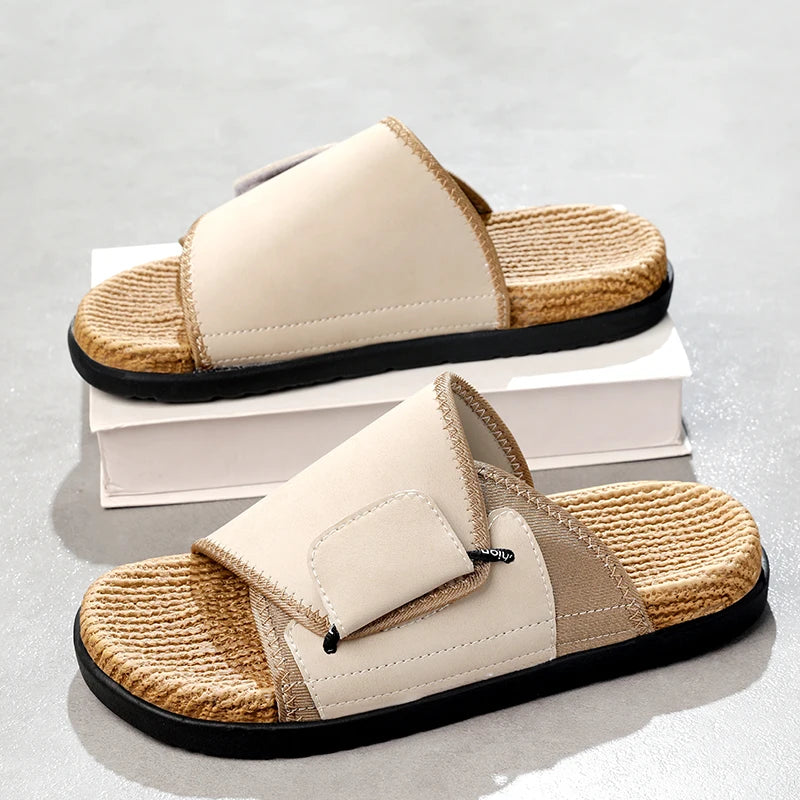 Ethan Leather Slides