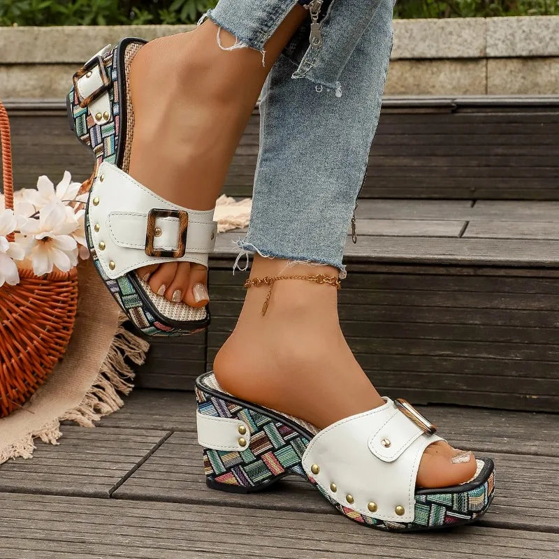 Savona Peep-Toe Wedge