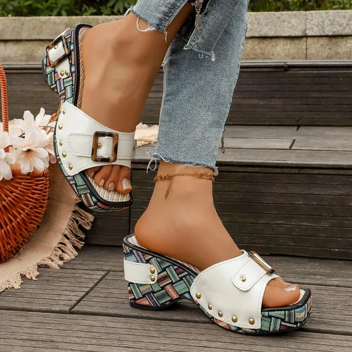 Savona Peep-Toe Wedge