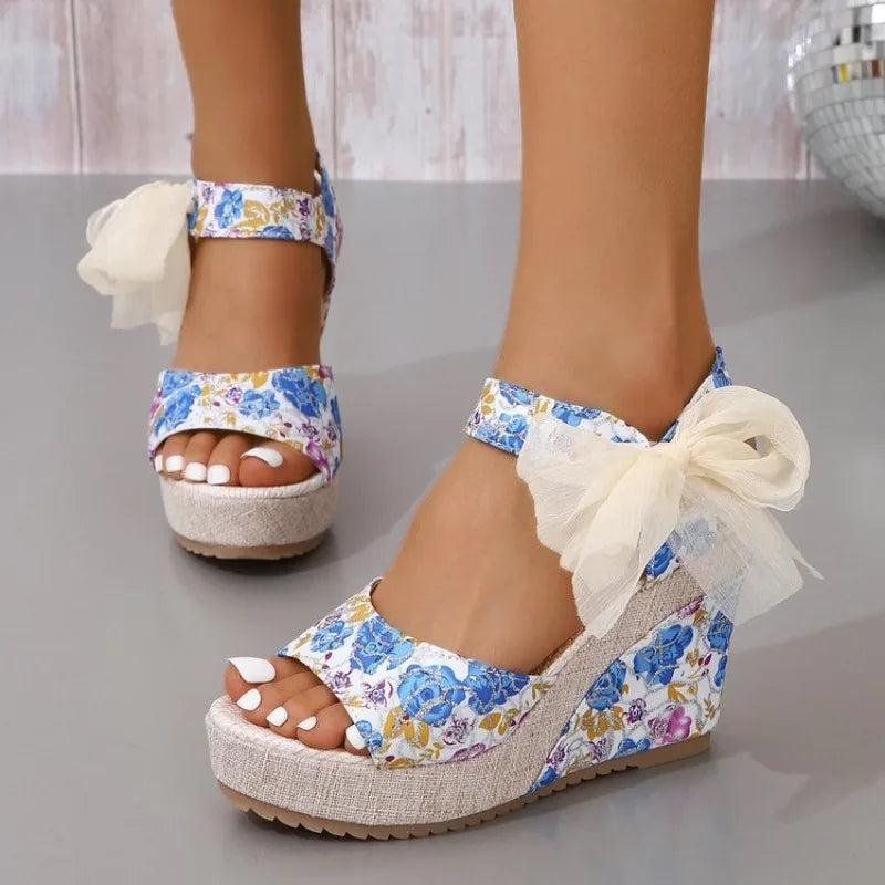 Floral Lace Wedges