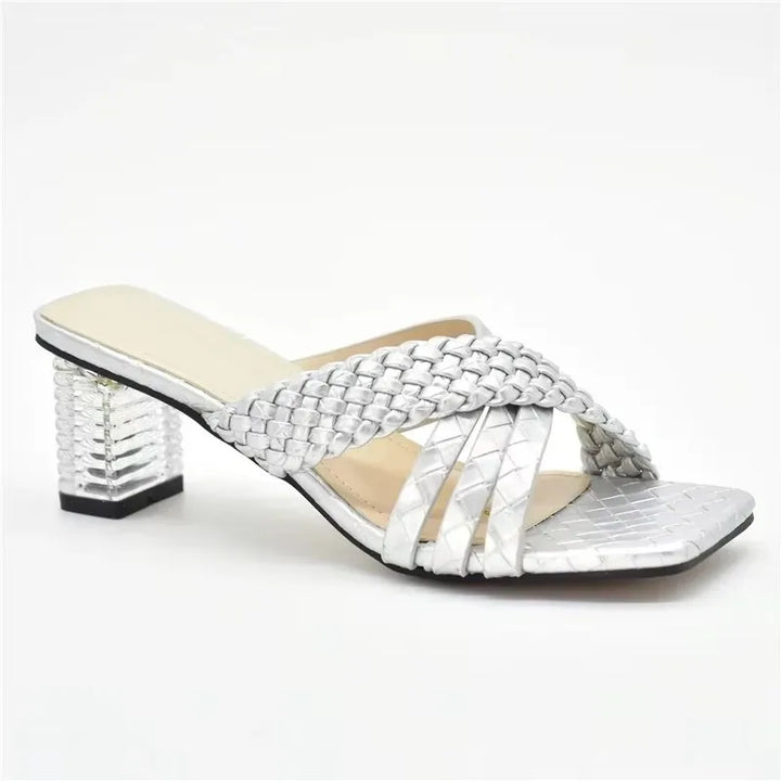 Lunette Woven Mule Heel