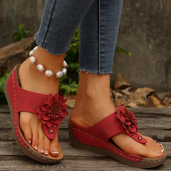 Petal Wedge Sandal