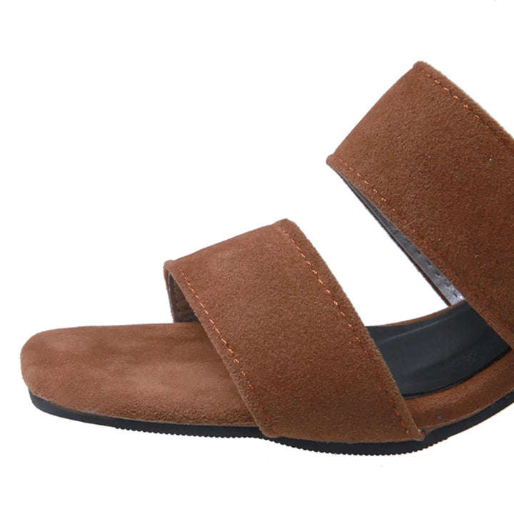 Cross-Strap Block Heel