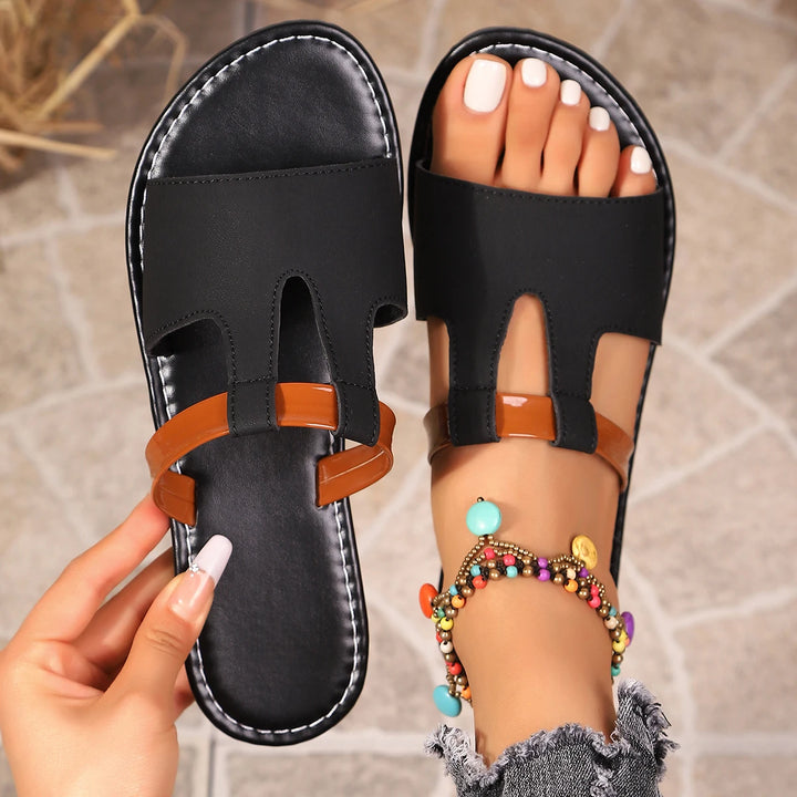 Isla Leather Slide