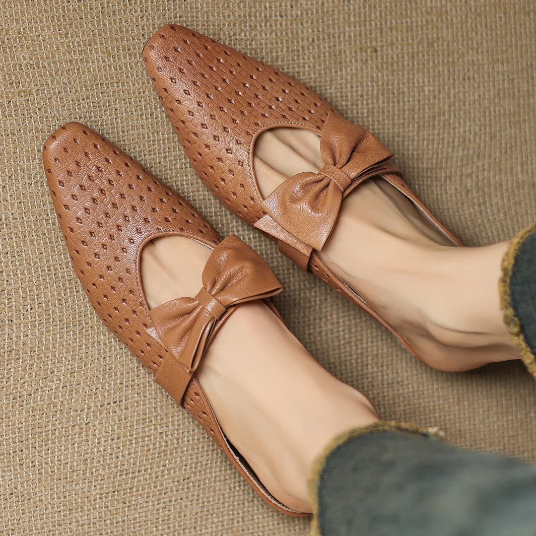 Sienna Woven Bow Mule