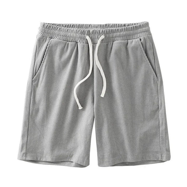 Waffle Knit Drawstring Shorts