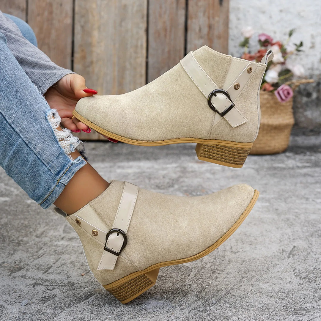 Sierra Buckle Ankle Boot