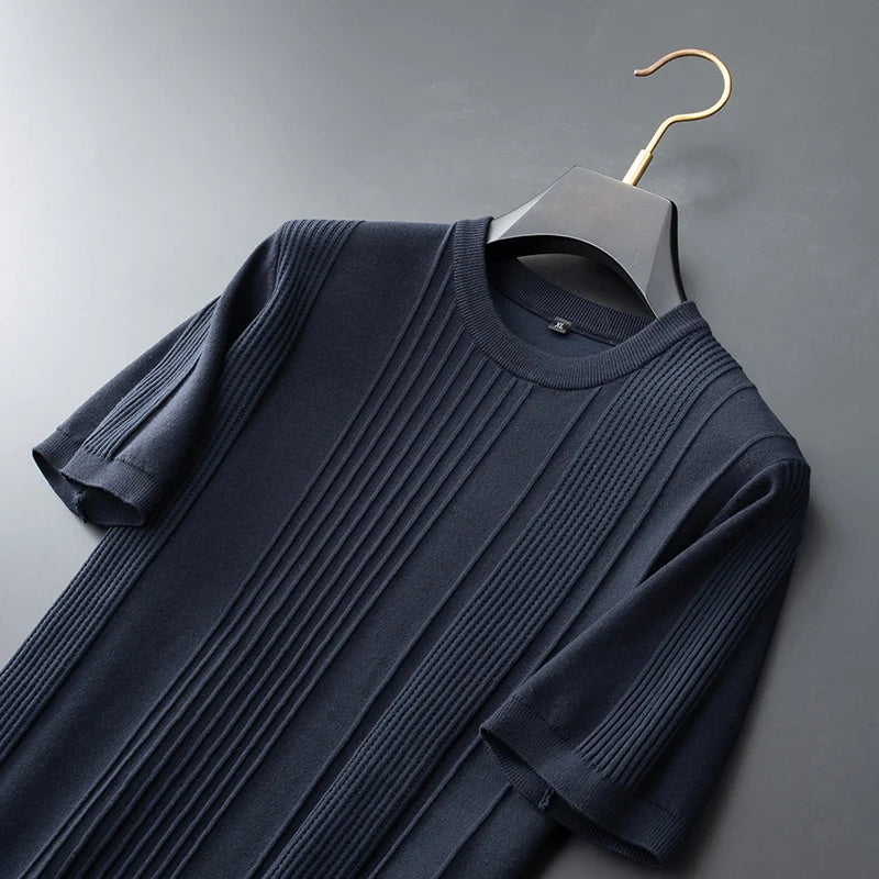 Refined Ribbed Knit Shirt