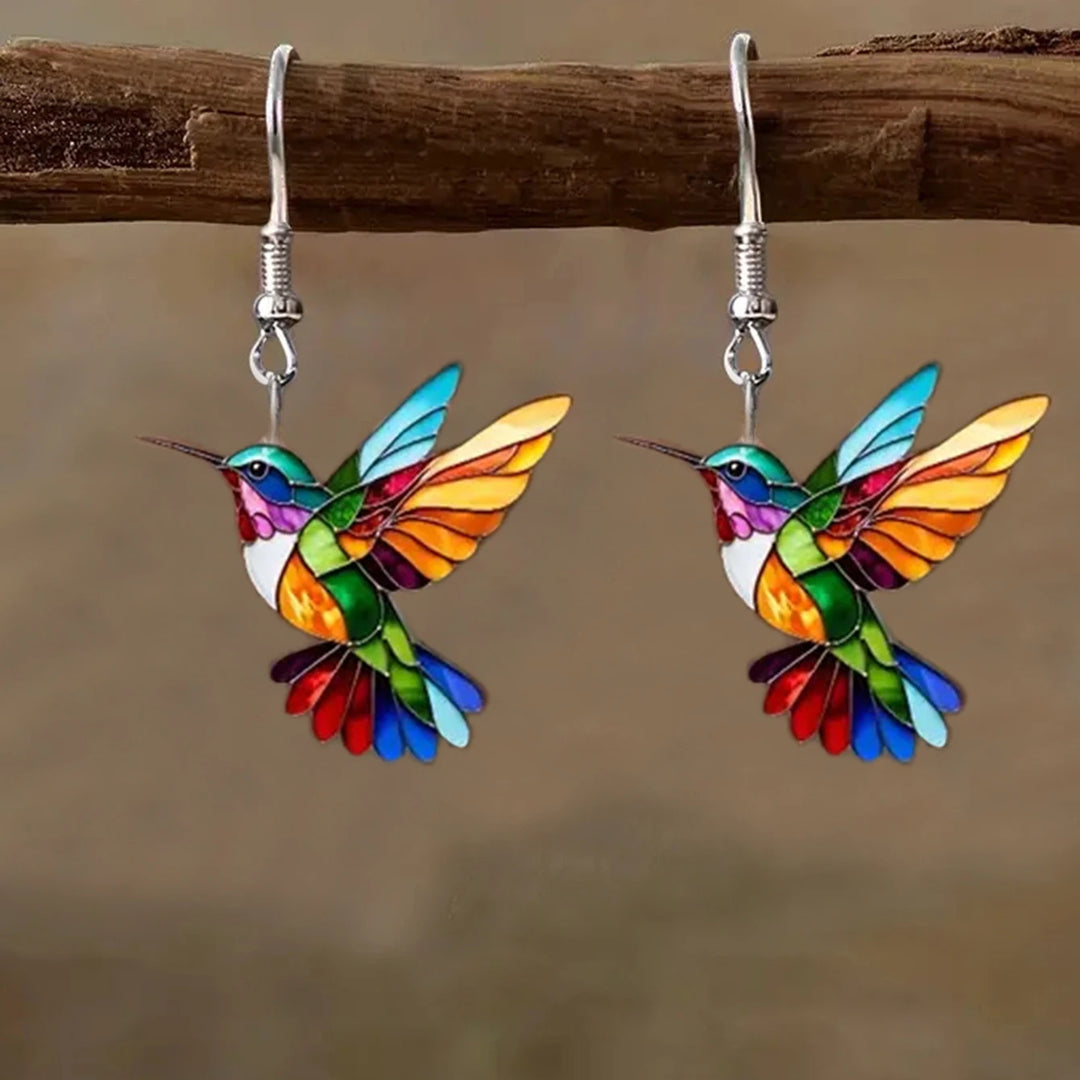 Humming Bird Prism Earrings