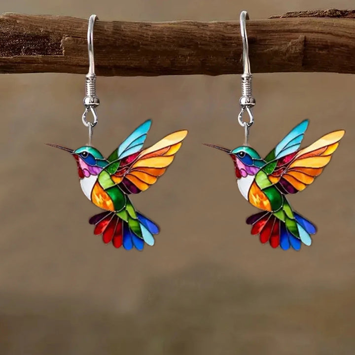 Humming Bird Prism Earrings