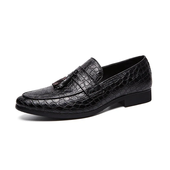 Handwoven Leather Tassel Loafers