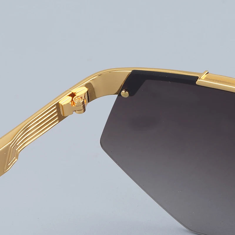 Rimless Gradient Shield Sunglasses