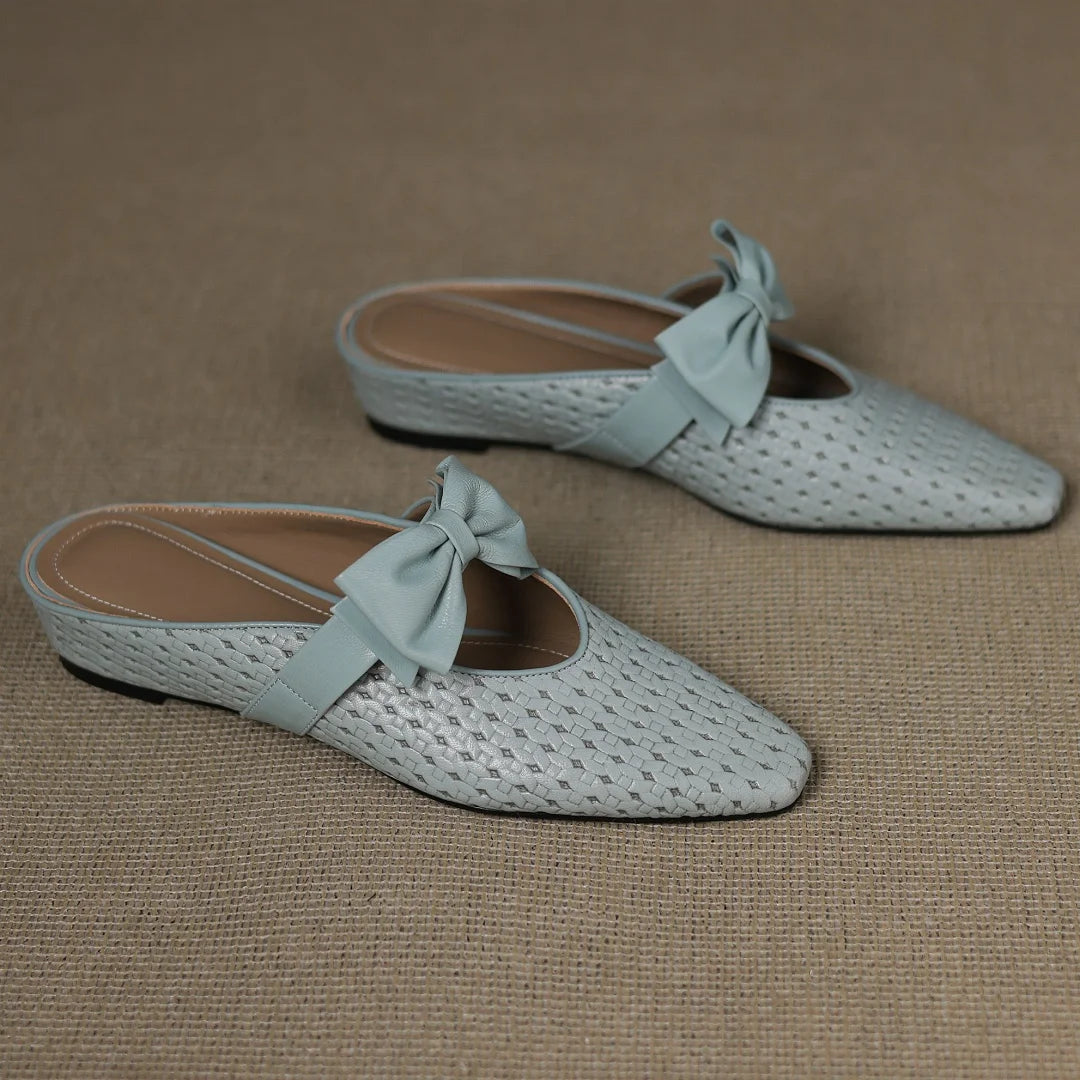 Sienna Woven Bow Mule