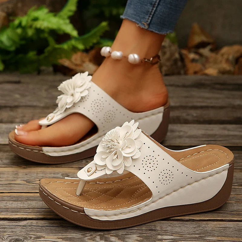 Petal Wedge Sandal