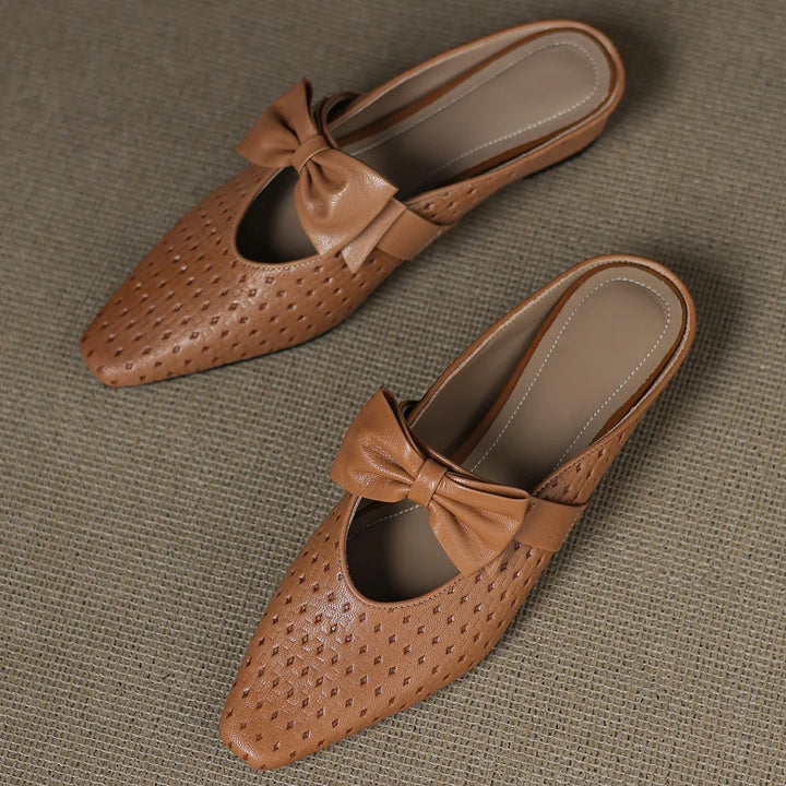 Sienna Woven Bow Mule